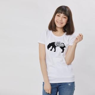 【so that’s me 好我】食夢獸圓領短袖蜜桃棉女Tee(純白)