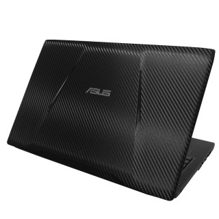 【Ezstick】ASUS FX553 VD 黑色立體紋機身貼(含上蓋貼、鍵盤週圍貼)