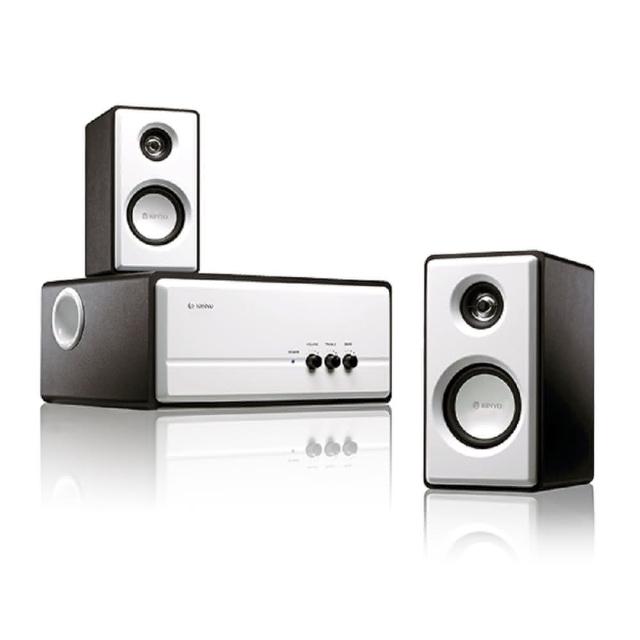 【KINYO】北歐風2.1聲道全木質擴大喇叭/木質音箱(KY670)