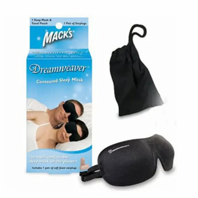 【Macks】美國 Macks 3D立體眼罩 + 泡棉耳塞