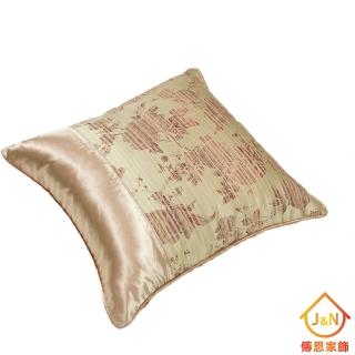 【J&N】花影桔抱枕60*60臺灣製(2入/1組)