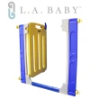 【美國 L.A. Baby】幼兒安全門欄/圍欄/柵欄(繽紛黃色/附贈兩片延伸件)
