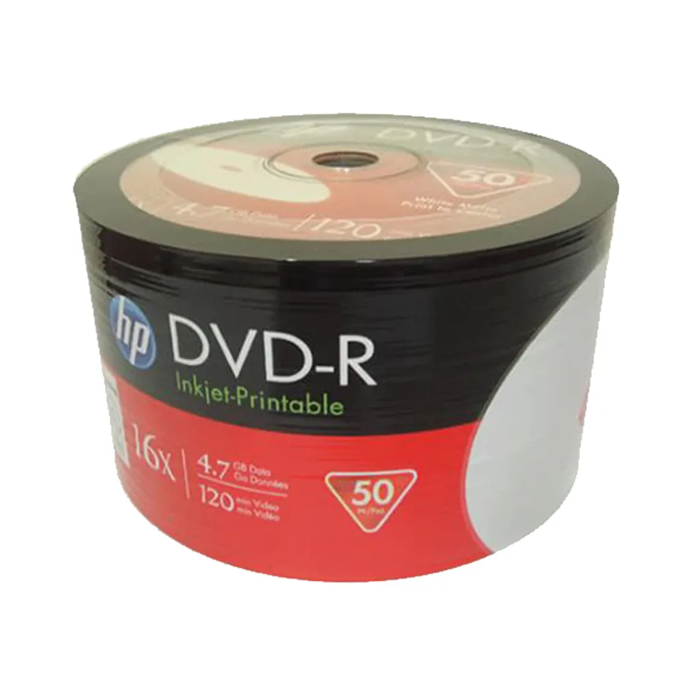 【HP 惠普】HP PRINTABLE DVD-R 16X 4.7G 可列印 空白光碟片(600片)