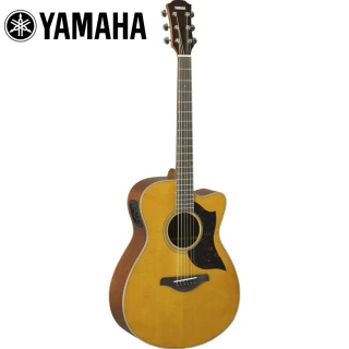 【Yamaha 山葉音樂】AC1M VN 電民謠木吉他 復古原木色款(原廠公司貨 附贈專用琴袋 背帶 彈片)