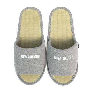 【YVONNE 以旺傢飾】經典藺草室內拖鞋-岩石灰(M/L)
