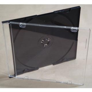 【臺灣製造】12CM專用 5mm slim case黑底PS壓克力CD盒/DVD盒/光碟盒/CD殼(200個)