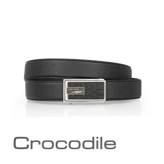 【Crocodile】母親節禮物 Crocodile 鱷魚皮件 真皮自動扣皮帶 0101-42009-01(進口牛皮)