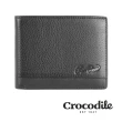 【Crocodile】鱷魚皮件 短夾 男夾 皮夾推薦 0103-33/91系列-黑咖藍三色(專櫃品牌