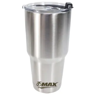 【omax】雙層304不銹鋼超大保冰保溫酷冰杯-2入+茶包袋170入(2包裝)