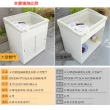 【Abis】日式穩固耐用ABS櫥櫃式大型塑鋼洗衣槽(雙門-2入)