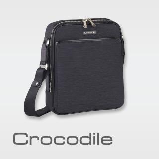 【Crocodile】Crocodile 鱷魚皮件 直式斜揹包 側揹包 肩揹包（L）0104-07603(Marvel布配皮系列