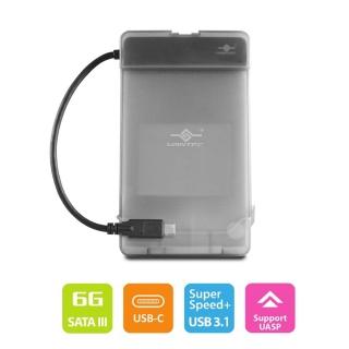 【凡達克】2.5吋硬碟轉USB3.1 Gen2 Type-C外接盒(CB-STC31-2PB)