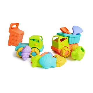 【Playful Toys 頑玩具】軟膠沙灘車組(玩沙工具 戲水玩具 洗澡玩具)