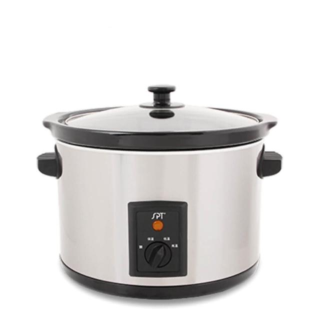 尚朋堂 SC-5500S 燉鍋採用不鏽鋼與陶瓷材質,容量約5L,高度約32.5cm,適合日常養生燉煮。產自中國,堅固耐用,易清潔,完美適閤家庭使用,提供均衡營養的燉食體驗。 尚朋堂 SC-5500S