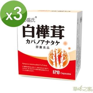 【草本之家】白樺茸子實體膠囊120粒X3入