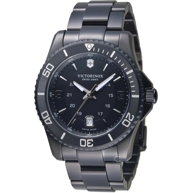 【VICTORINOX 瑞士維氏】Maverick Black Edition腕錶(VISA-241798)