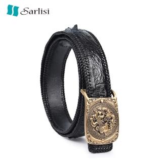 【Sarlisi】臻品真皮鱷魚皮皮帶男士商務腰帶