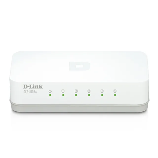 【D-Link】DES-1005A 5埠port 10/100Mbps  靜音節電 高速乙太網路交換器