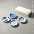 【石丸】波佐見燒 - neco 貓 - 小餐碟禮盒(4件組)