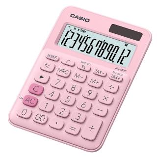 【CASIO 卡西歐】12位元繽紛馬卡龍色系便利型計算機-草莓粉(MS-20UC-PK)