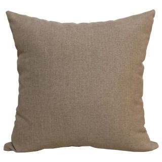 【宜欣居傢飾】亞麻卡其-仿麻素雅百搭抱枕-卡其45*45cm*2入(靠枕、腰枕、午安枕、沙發絨布*YX10605)
