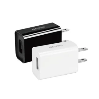 【KINYO】USB充電器-黑(CUH-20)