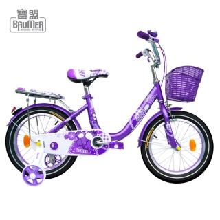 【寶盟BAUMER】16吋親子鹿腳踏車、兒童腳踏車、童車-紫羅蘭(已組裝完成收到可直接使用)