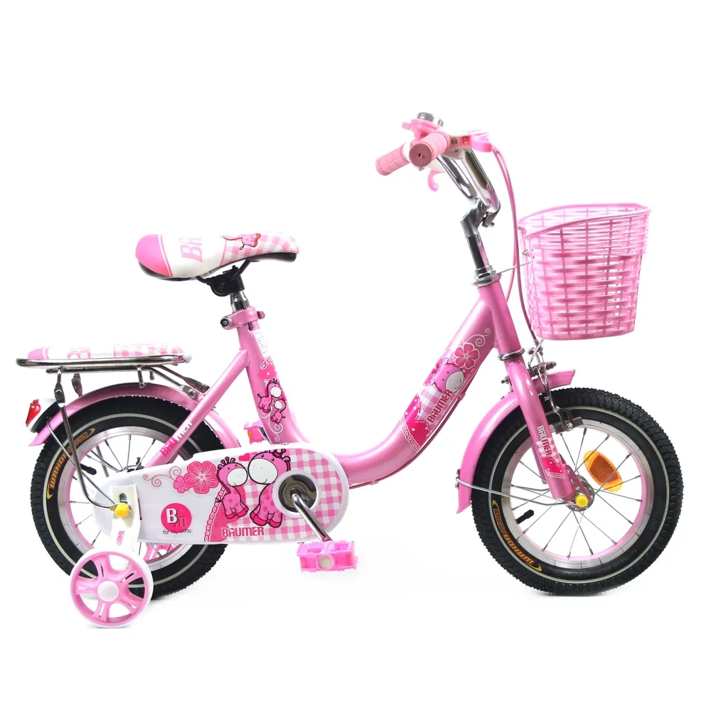 【寶盟BAUMER】16吋親子鹿腳踏車-粉紅(兒童腳踏車、童車)