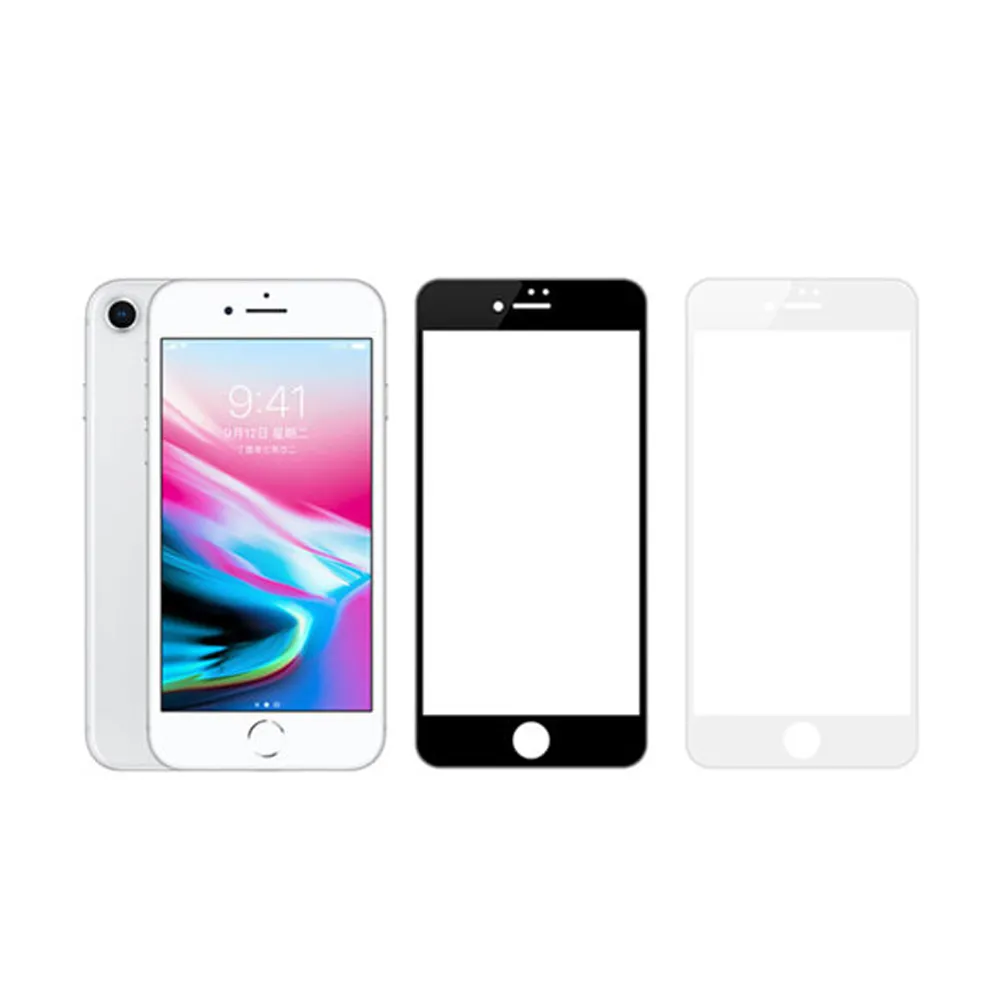 【MK馬克】Apple iPhone8/7 4.7吋 高清防爆全滿版玻璃鋼化膜(i8 i7)