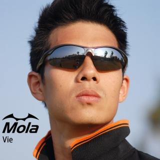 【MOLA】摩拉運動太陽眼鏡墨鏡 UV400 茶 男女自行車 高爾夫 跑步 棒球 Vie-pbb