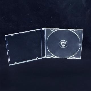 【臺灣製造】12CM專用― 5mm slim case霧透PS壓克力CD盒/DVD盒/光碟盒/CD殼(50個)