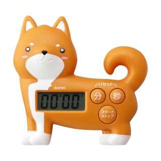 【dretec】新柴犬造型計時器-咖啡色