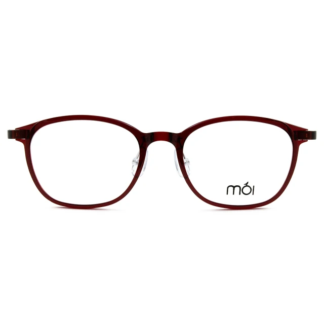 【moi】北歐超柔無負擔光學眼鏡(moi01-05  紅)