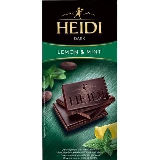 即期品【HEIDI 赫蒂】檸檬薄荷黑巧克力80g