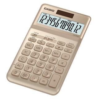 【CASIO 卡西歐】12位元璀璨晶耀桌上型計算機-尊爵金(JW-200SC-GD)