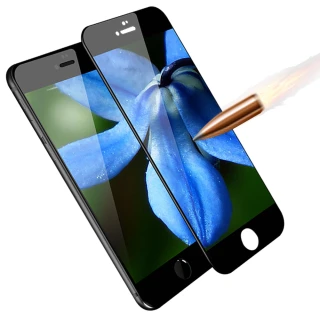 【YANG YI 揚邑】Apple iPhone 6 / 6s Plus 5.5吋 滿版軟邊鋼化玻璃膜3D曲面防爆抗刮保護貼(黑色)