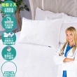【寢城之戀】台灣製造 專業護理級天絲 吸濕排汗防蹣防水 保潔枕套(2入)