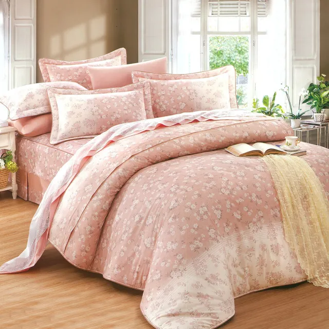 【幸福晨光】精梳棉七件式兩用被床罩組 / 日櫻小和 台灣製(加大)