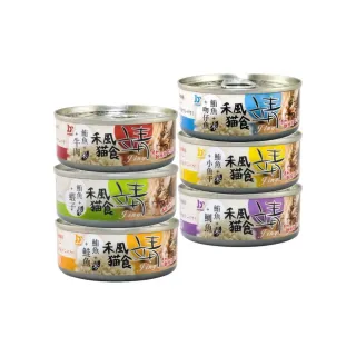 【Jing 靖】禾風貓食特級米罐 80g*24罐組(貓罐 副食 全齡貓)