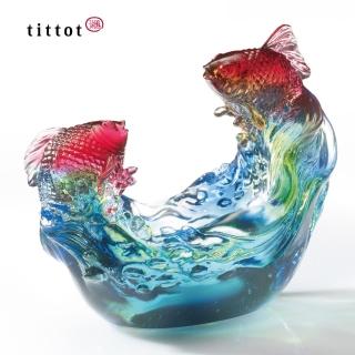 【tittot 琉園】如意高飛 擺飾(適合各式送禮、藝品欣賞、琉璃作品、水晶玻璃品)