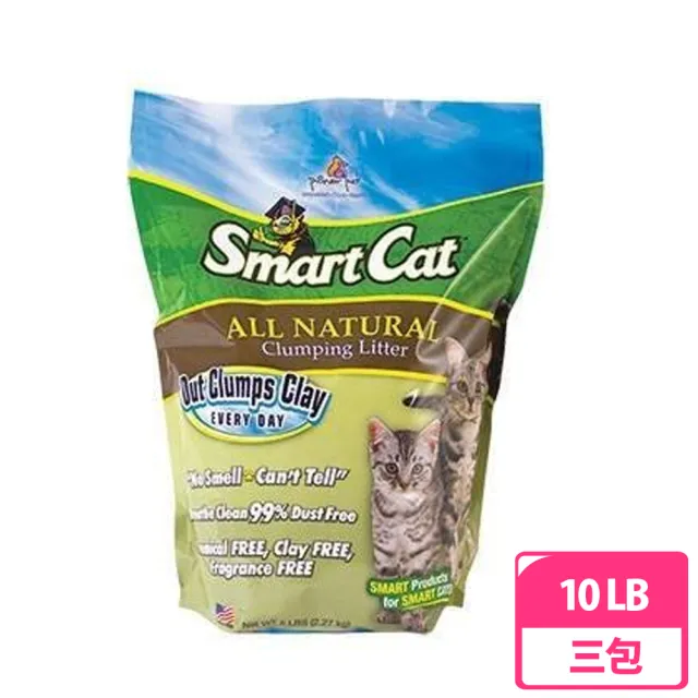 【SmartCat】聰明貓凝結高梁砂10LB(三包組)