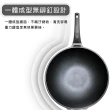 【正牛】黑鑽超耐磨不沾炒鍋33CM(炒鍋 不沾炒鍋 33cm)