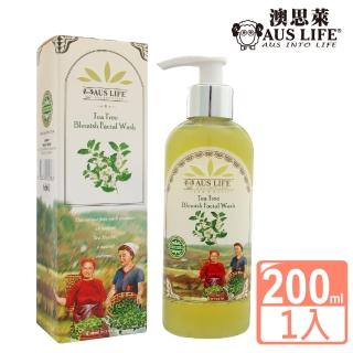 【AUS LIFE 澳思萊】茶樹控油調理淨化潔面膠200ml(淨化毛孔 問題肌膚專用潔面品)