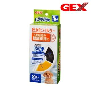 【GEX】犬用軟化水質濾棉-半圓形 2片/盒*6入組(寵物飲水機濾棉)