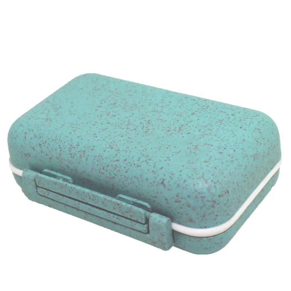 稻穀纖維6格可拆式防潮藥盒(保健盒/藥盒/收納盒/防潮設計)