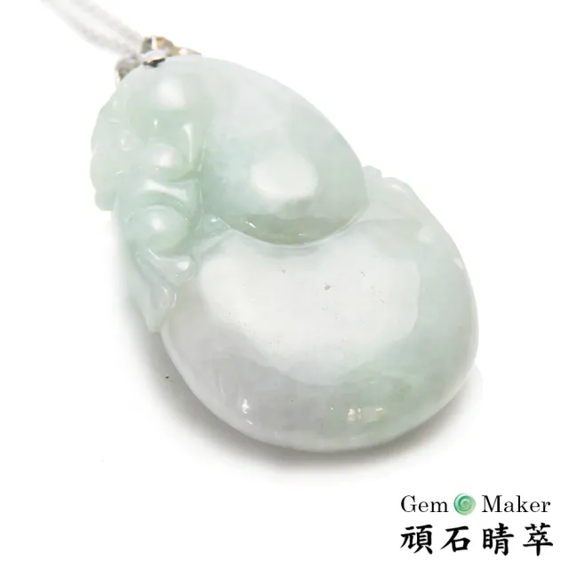 【GemMaker 頑石睛萃】福祿猴天然A貨翡翠 02(24.6g)