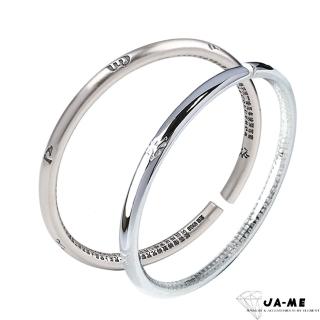 【JA-ME】999.9千足銀心經六字箴言圓骨手鐲(618/買就送/禮物/現貨)