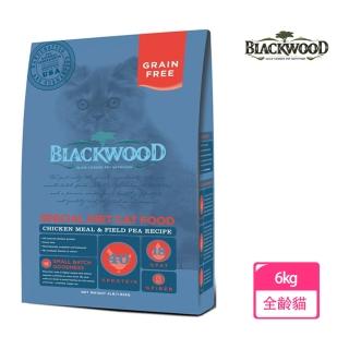 【BLACKWOOD 柏萊富】特調無穀全齡貓配方-13.23磅(雞肉+豌豆)