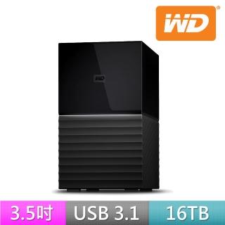 【WD 威騰】My Book Duo 16TB 3.5吋外接硬碟(WDBFBE0160JBK-SESN)