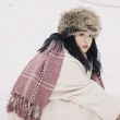 【梨花HaNA】溫暖冬日經典格紋圍巾披肩